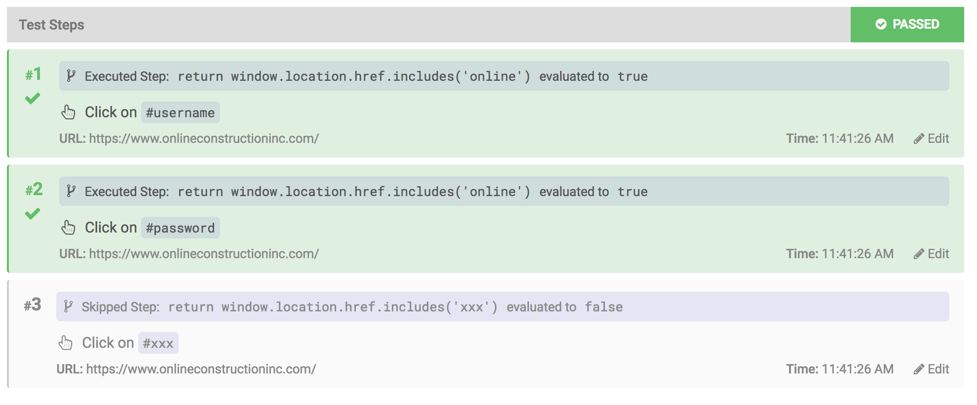 Conditional Steps Results