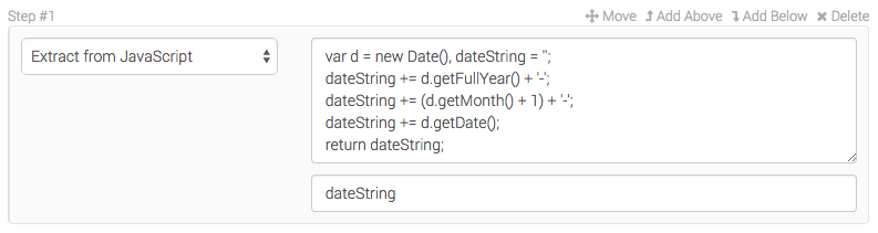 Storing a date into a variable
