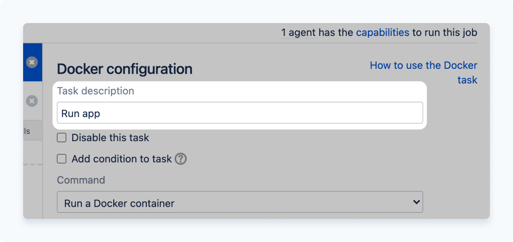Give the task a description for your application
