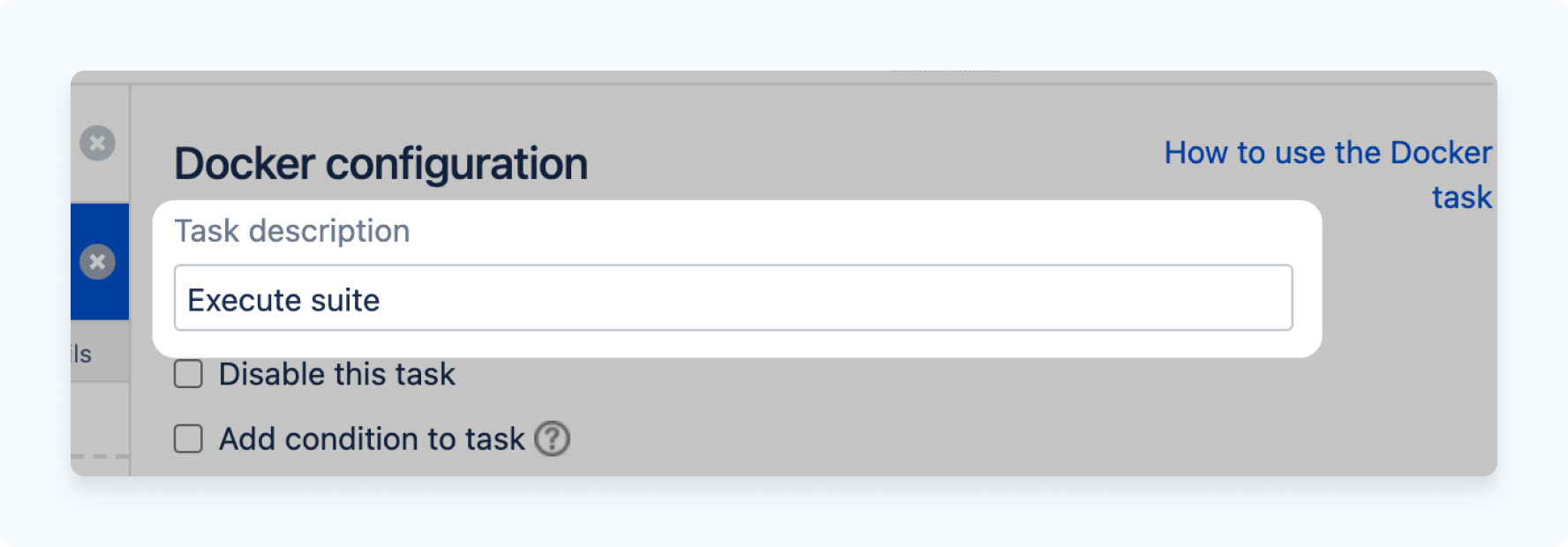 Give the execute suite task a description