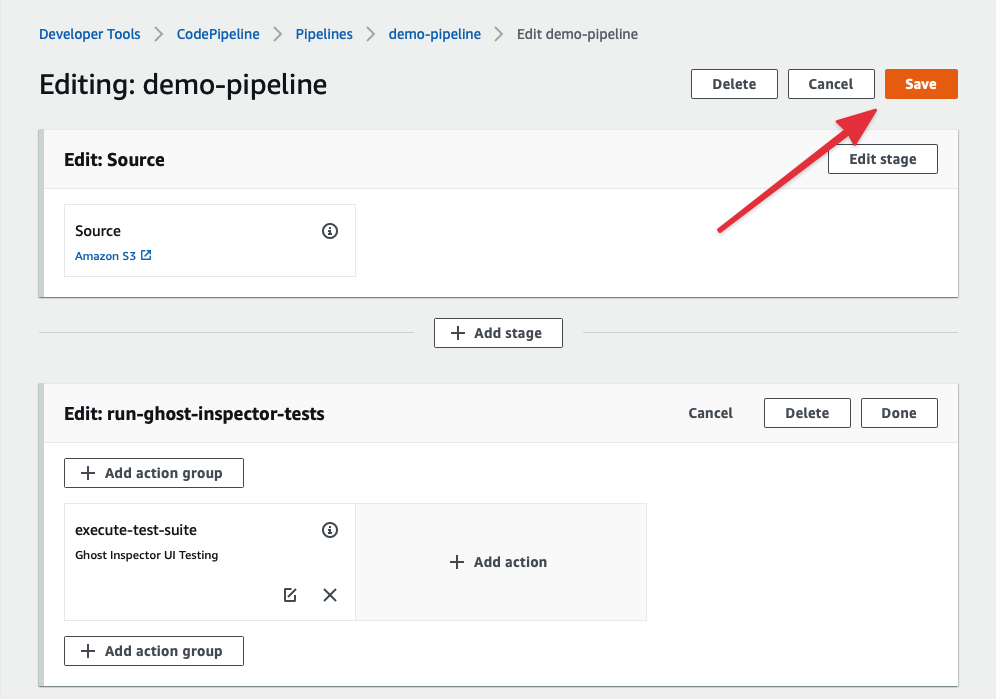Don't forget to save your pipeline