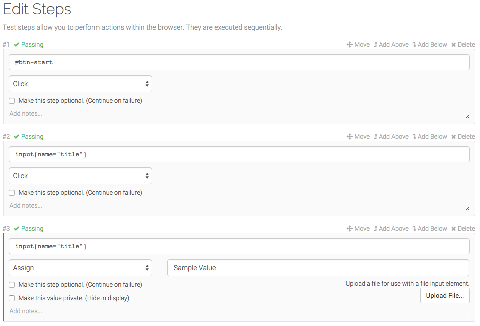 Ghost Inspector test editor