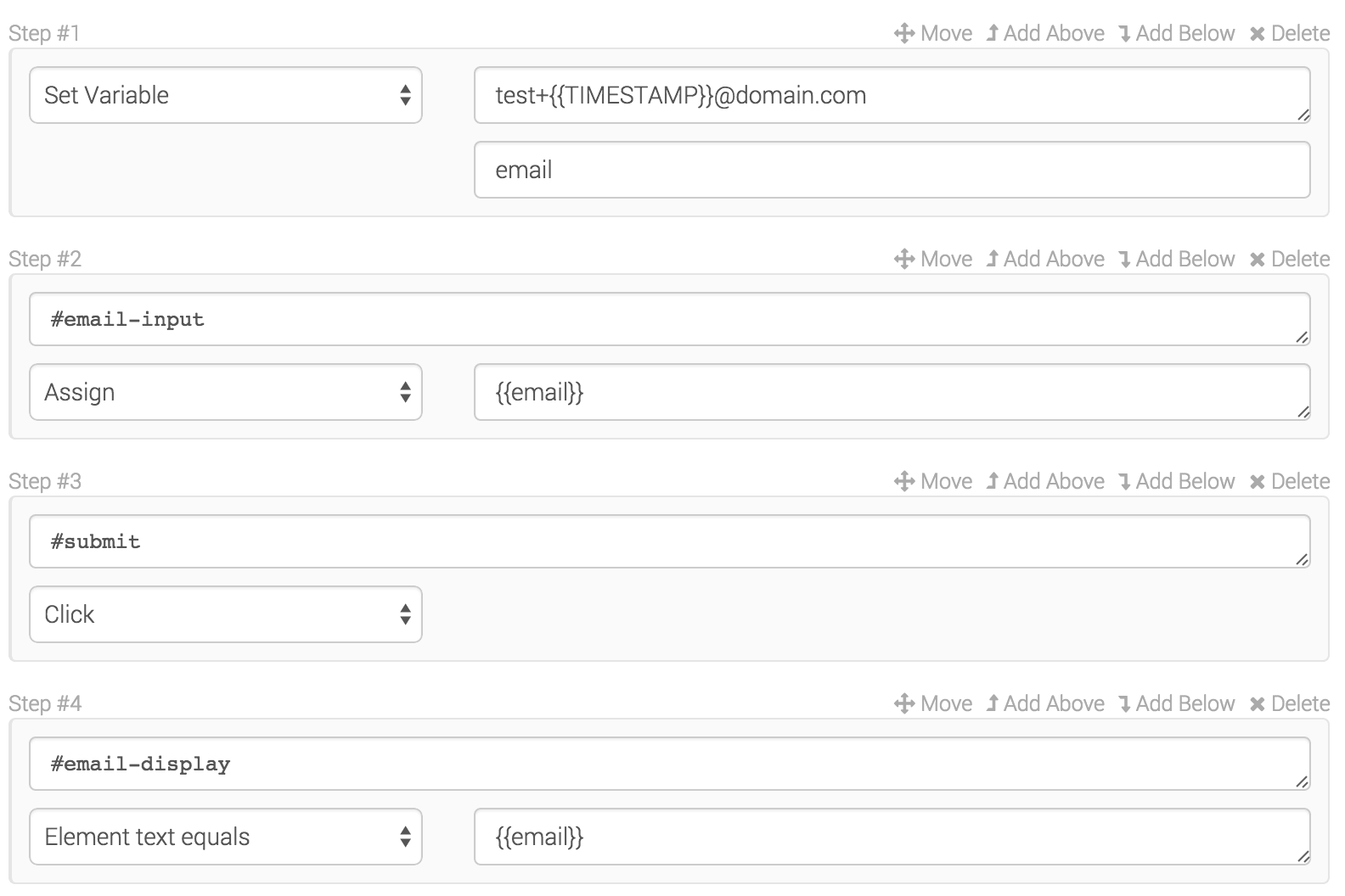 Storing a unique email into a variable