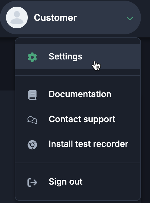 Microsoft Teams: Ghost Inspector Settings